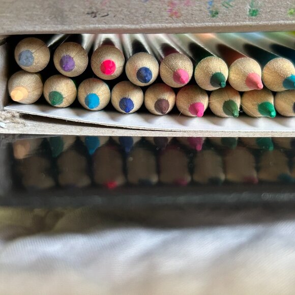 Hobby Lobby The Fine Touch Colored Pencils Art Coloring Drawing 48 Colors - Picture 3 of 5